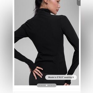 Alo Yoga Alosoft 1/2 Zip Rapid Pullover - Black Size L